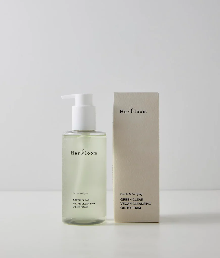 Fast HERBLOOM Green Vegan Cleansing Oil to Foam- 200ml Luxury