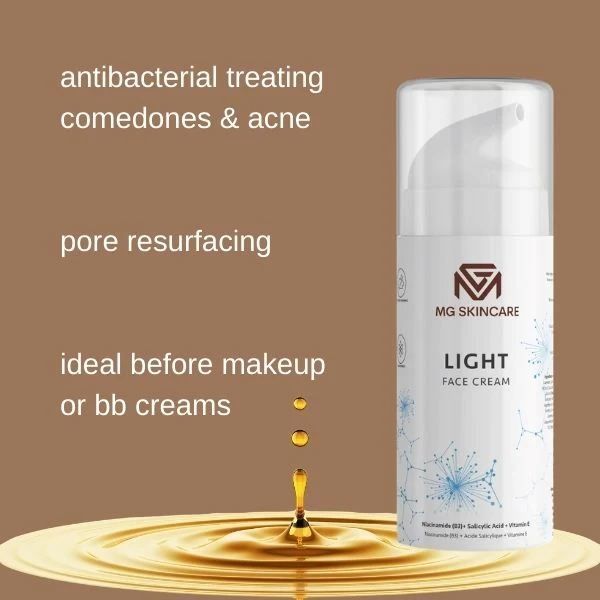 Easy-to-Use MG Skincare Light Face Cream - 50ml 100ml Pure