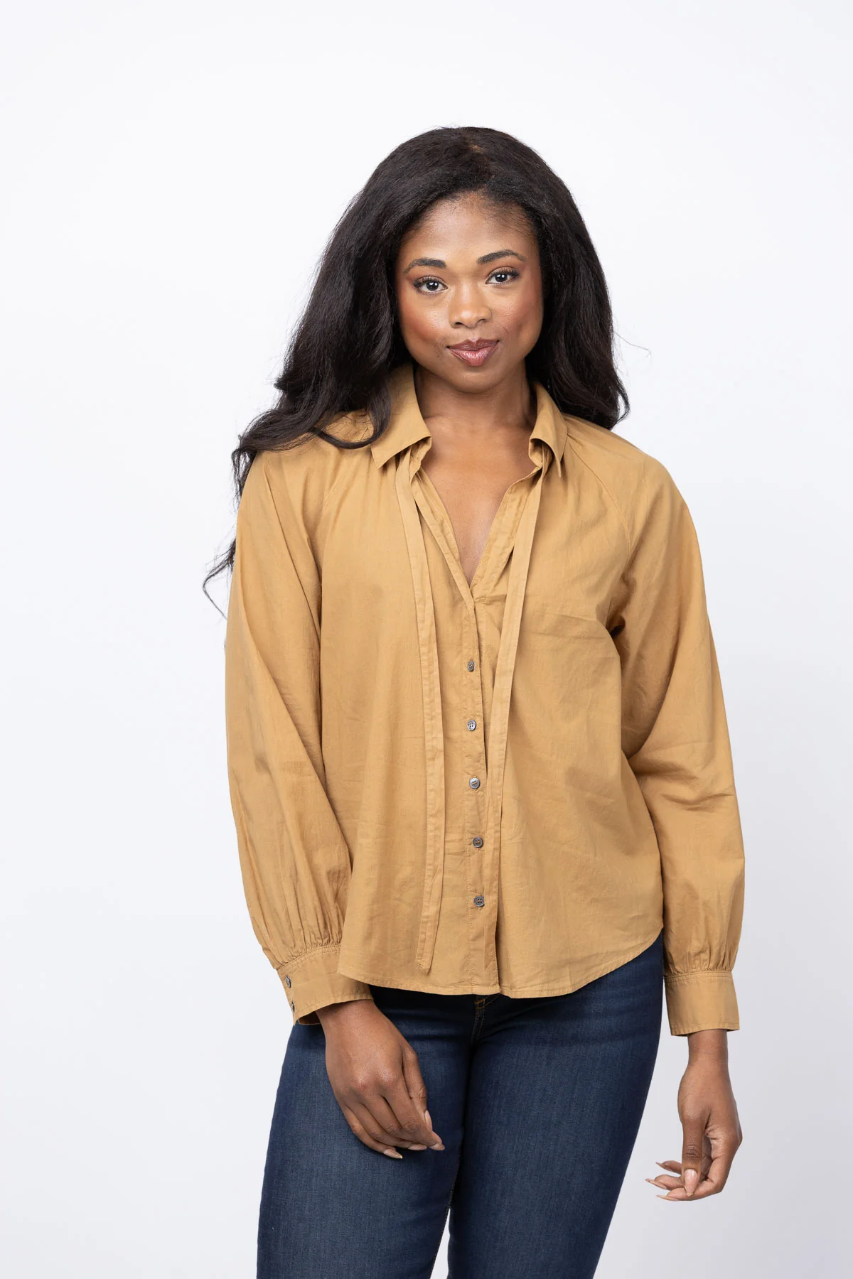 Environmentally Friendly XiRENA Colby Shirt in Tobaco Sustainable