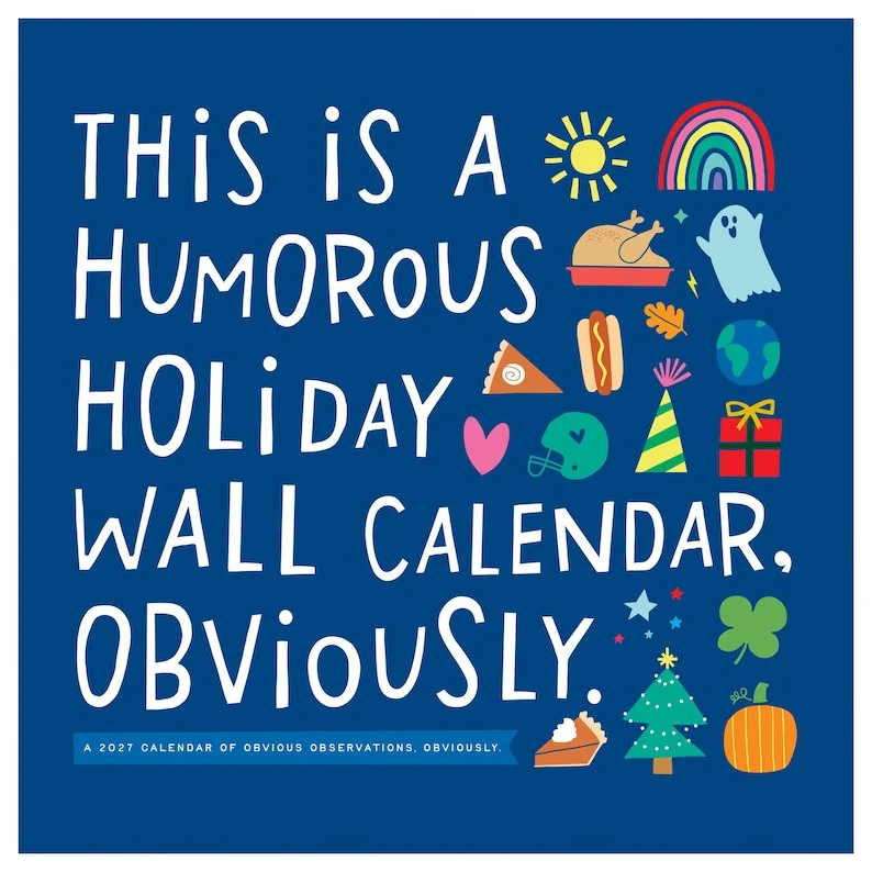 World-Class 2027 Amy Smyth Humor Wall Calendar Durable