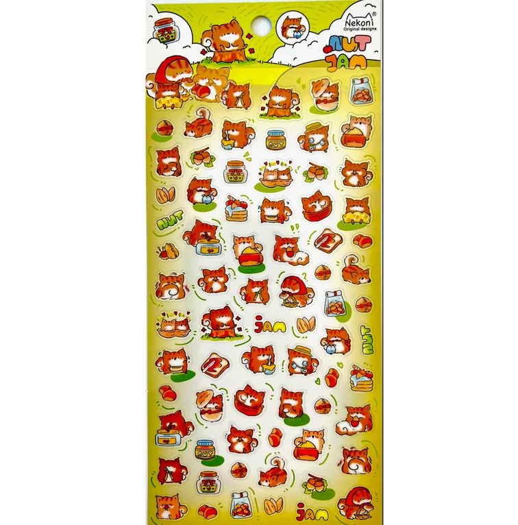 Breathable Squirrel Party Stickers Smooth