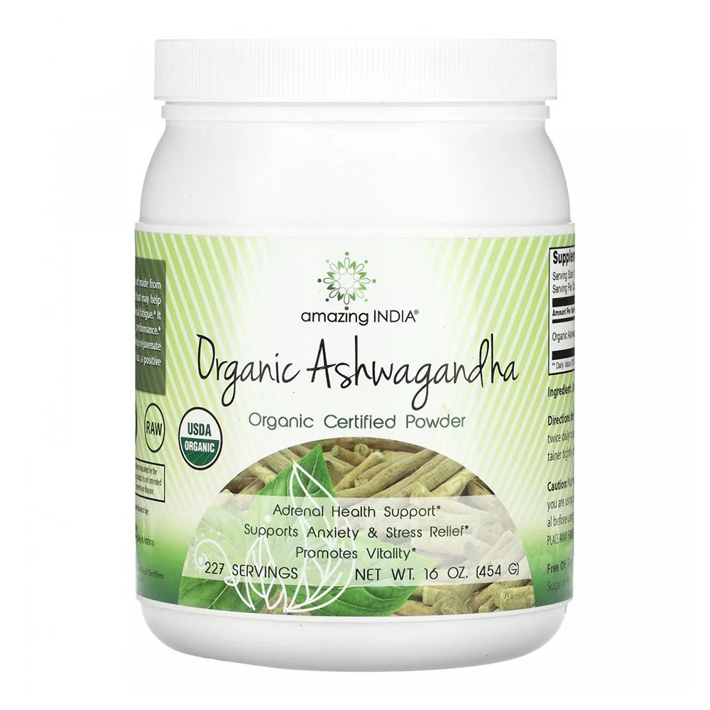 Eco-Friendly Nutrition India Organic Ashwagandha Powder 16 Oz Excellent