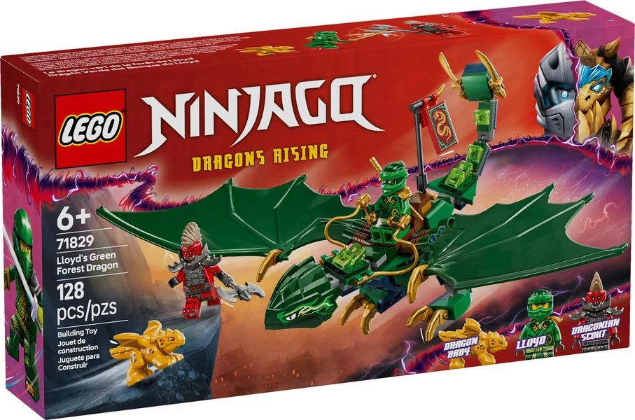 Relaxed Ninjago Lloyd's Green Forest Dragon Proven