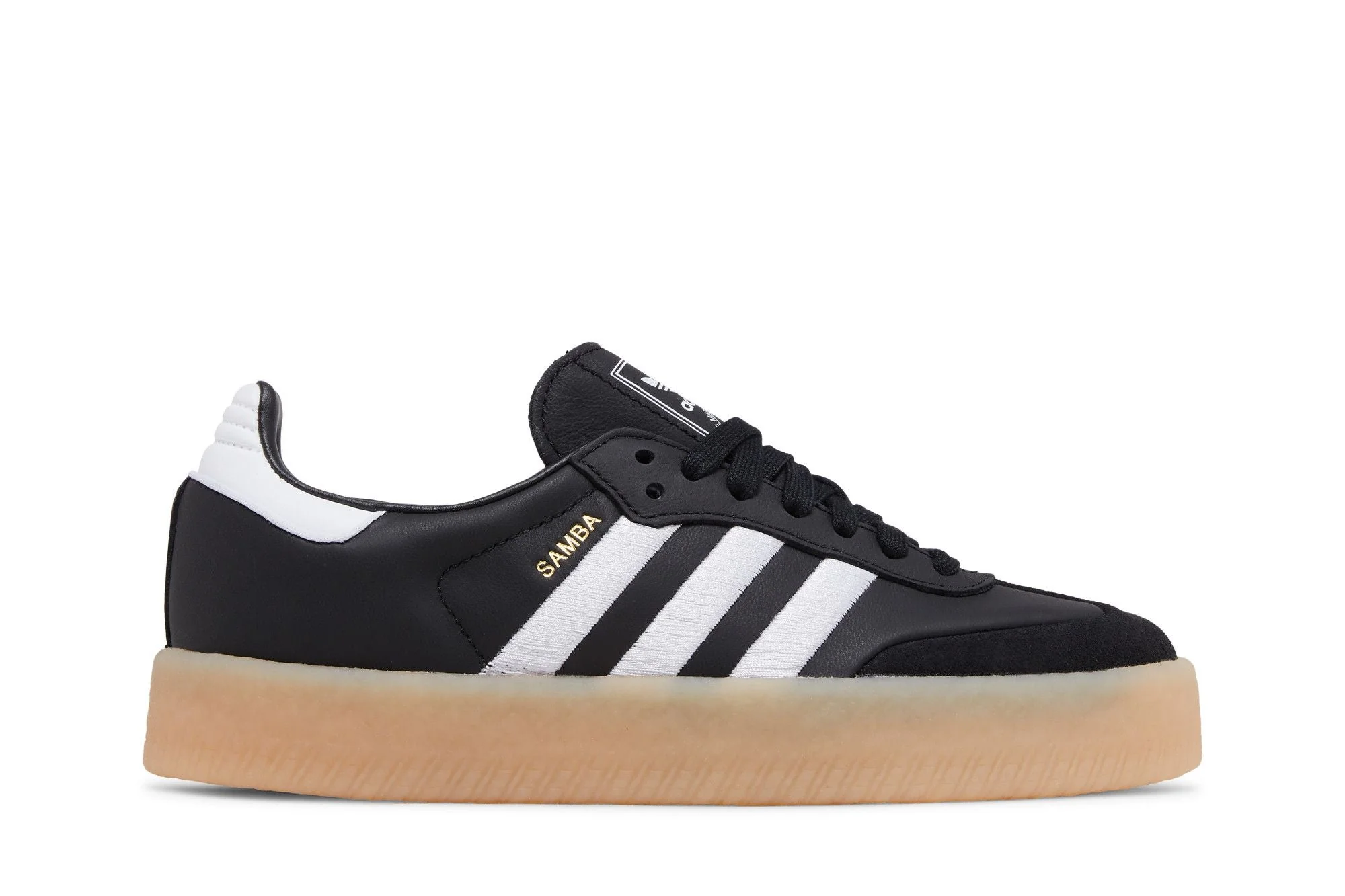 Exclusive ID0436 Womens adidas s Sambae 'Black White Gum' Eco-Friendly