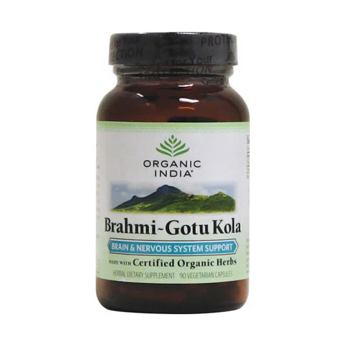 High-Quality Organic India Brahmi And Gotu Kola Vegetarian Capsules - 90 Ea Clean