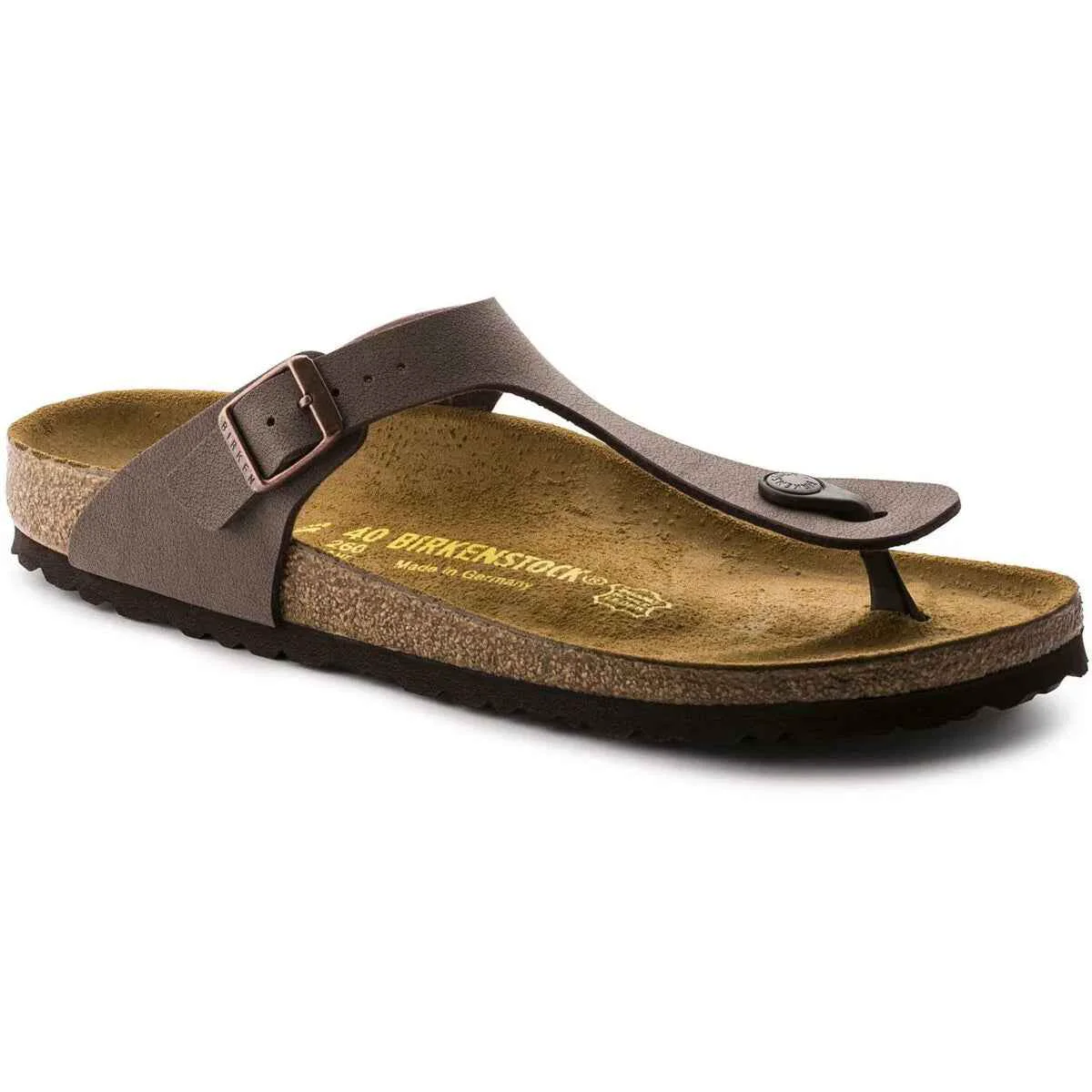 Stylish Birkenstock Gizeh Birkibuc Mocha Sandals High-End