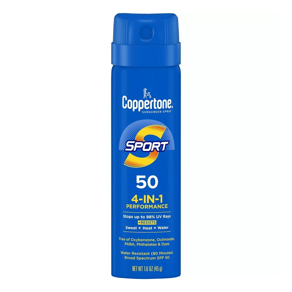 Enhanced Coppertone Sport Sunscreen Spray Spf 50 Spray Sunscreen 1.6 Oz Innovative