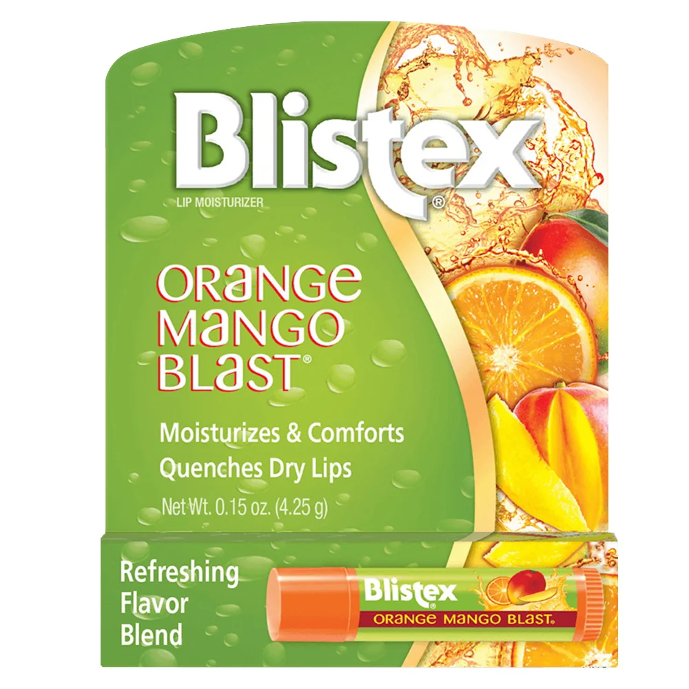 Environmentally Friendly Blistex Lip Protectant Orange Mango Blast 0.15 Oz 4.25g Prestigious