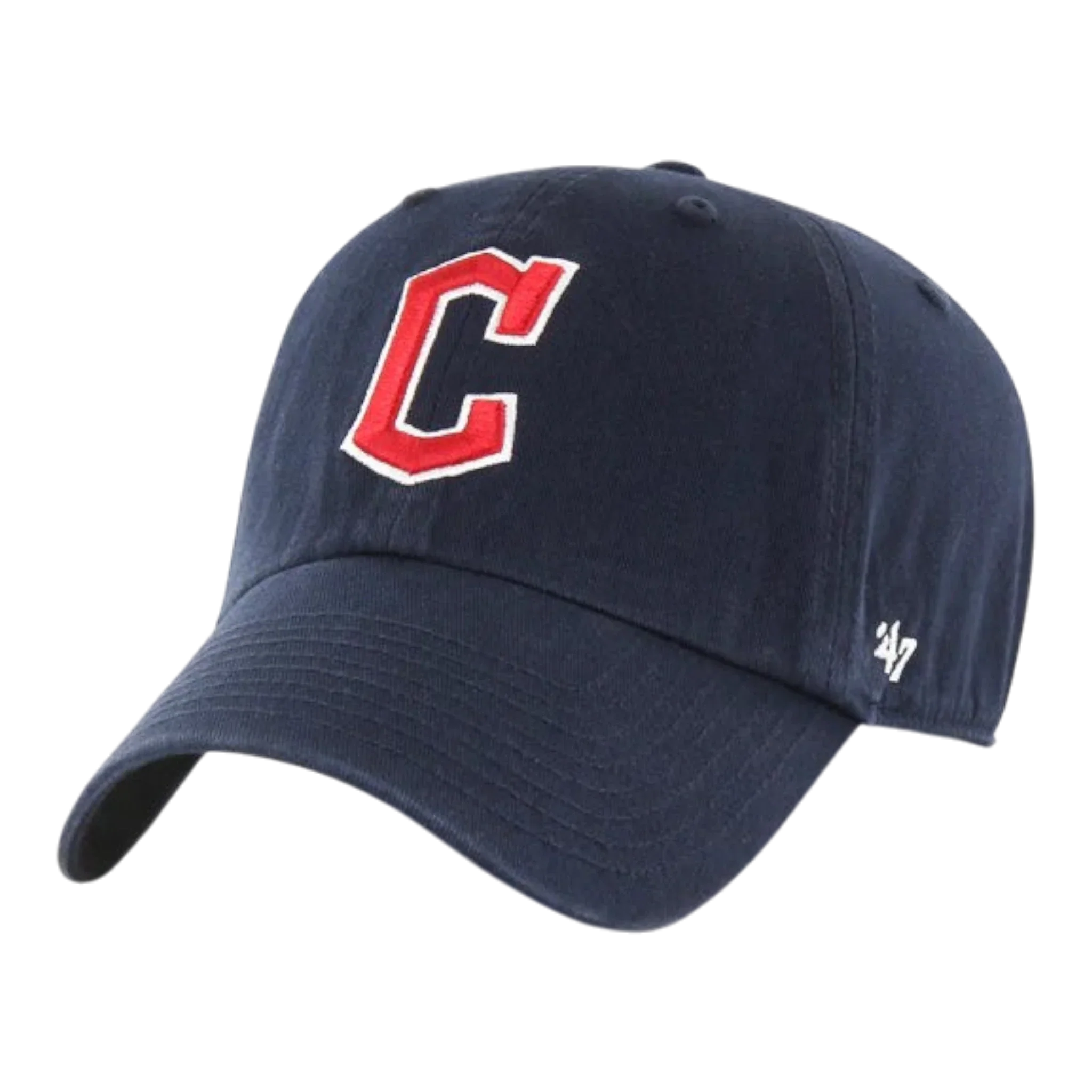 Artisan 47 Brand Clean Up Cleveland Guardians Strapback Hat — Navy Adjustable Cap Enhanced