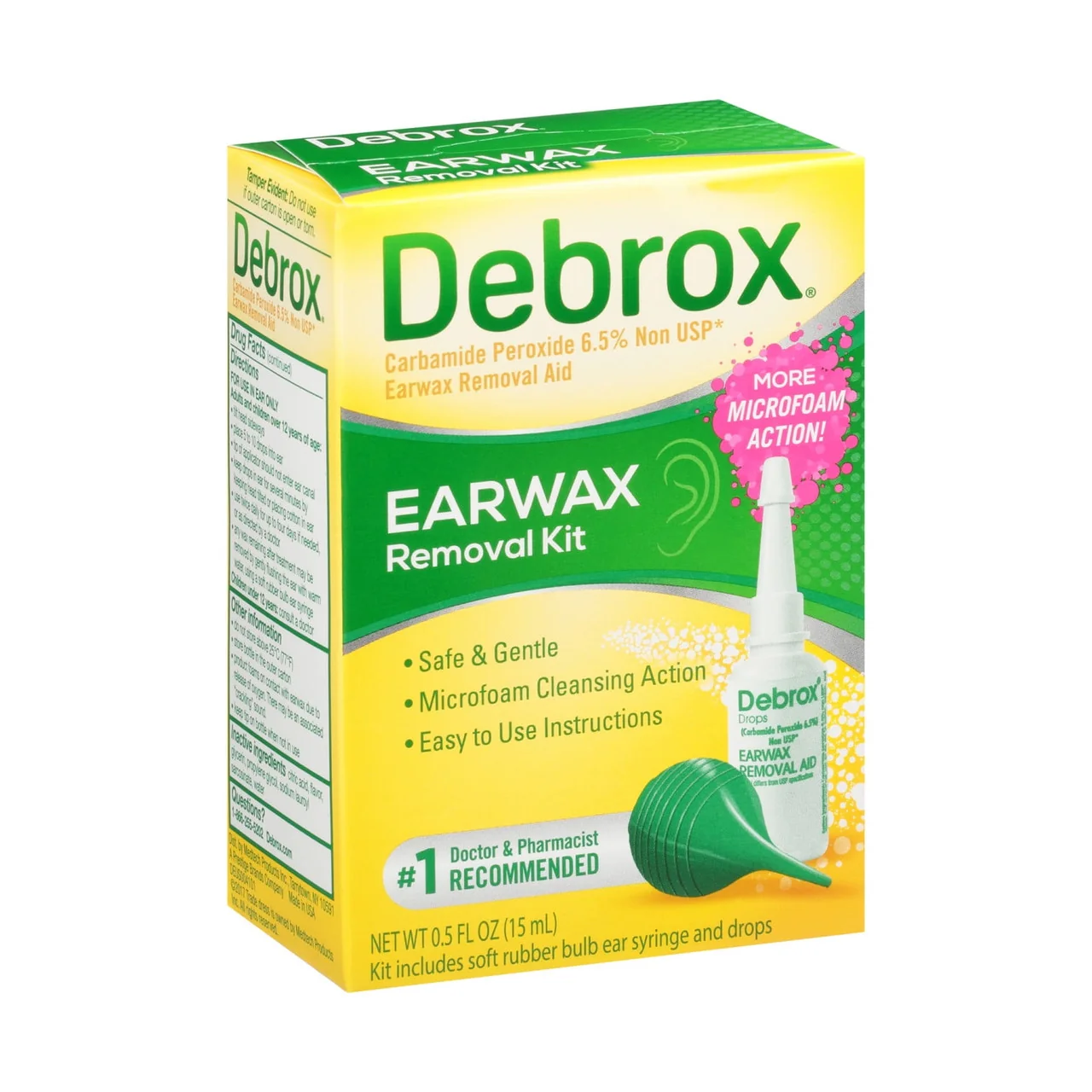 Carefully Designed Debrox Earwax Removal Drops With Bulb - 0.5 Oz Organic