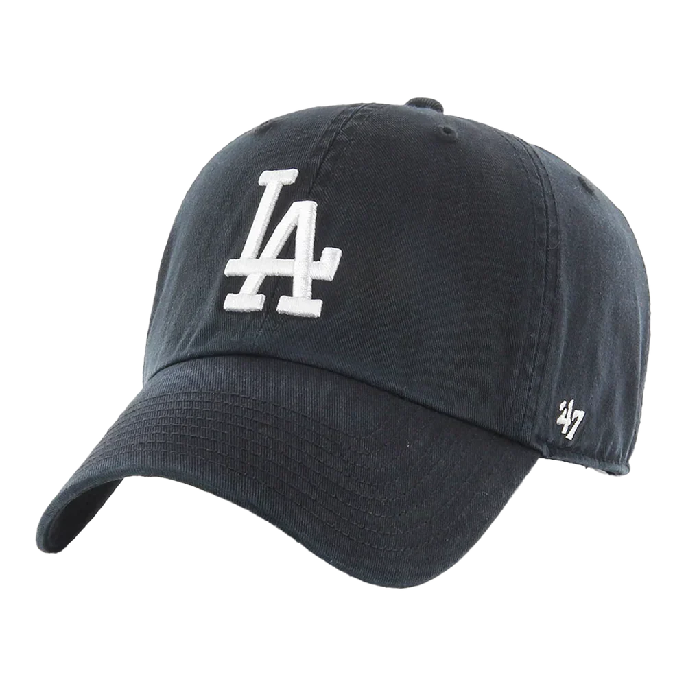 Premium 47 Brand Clean Up Los Angeles Dodgers Strapback Hat — Black Adjustable Cap Innovative
