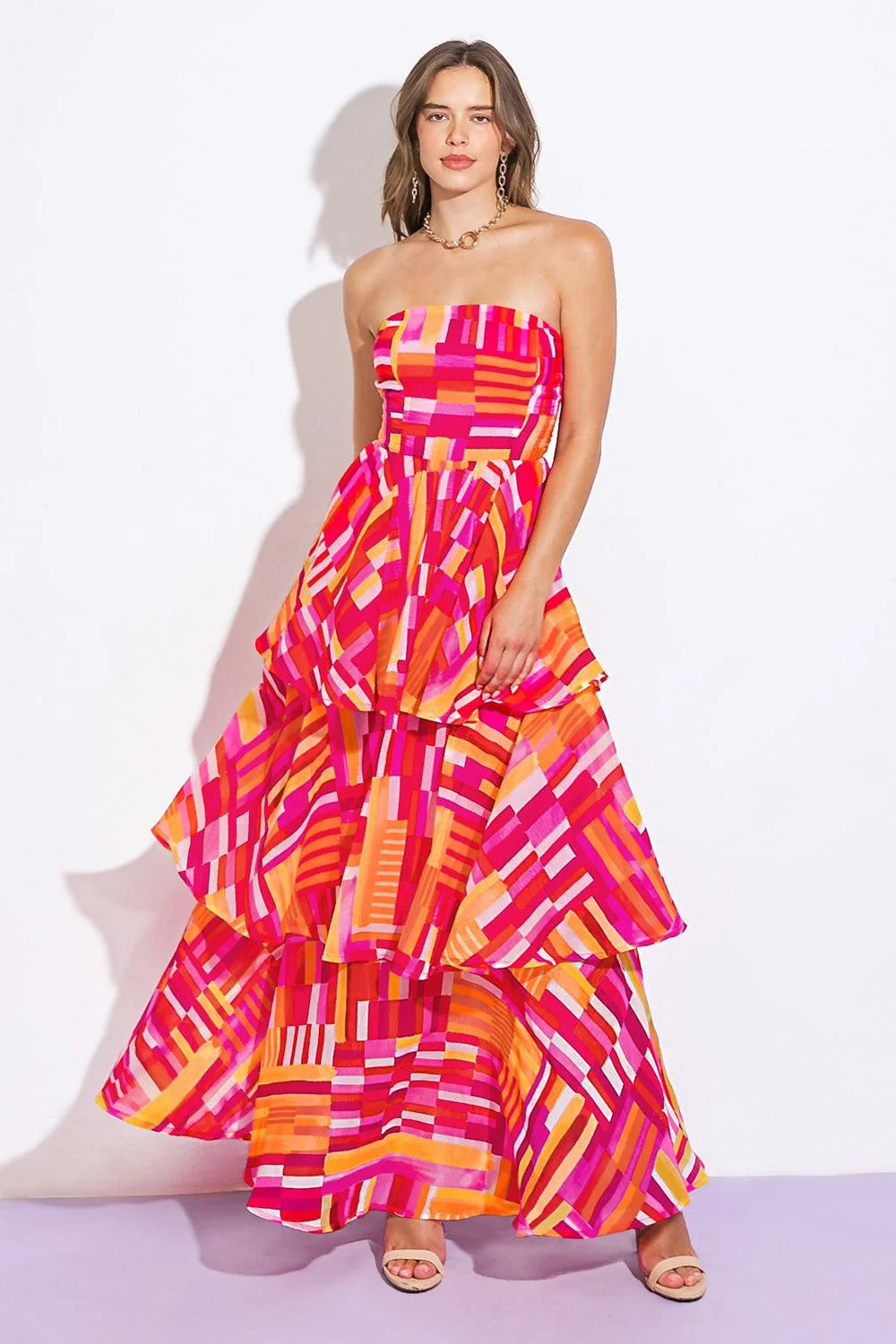 Clean Evening Breeze Woven Maxi Dress Carefully Designed