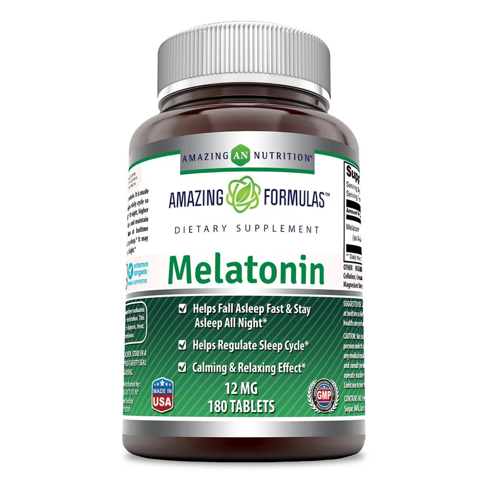 Optimized Nutrition Formulas Melatonin 12 Mg Tablets 180 Ea Exclusive