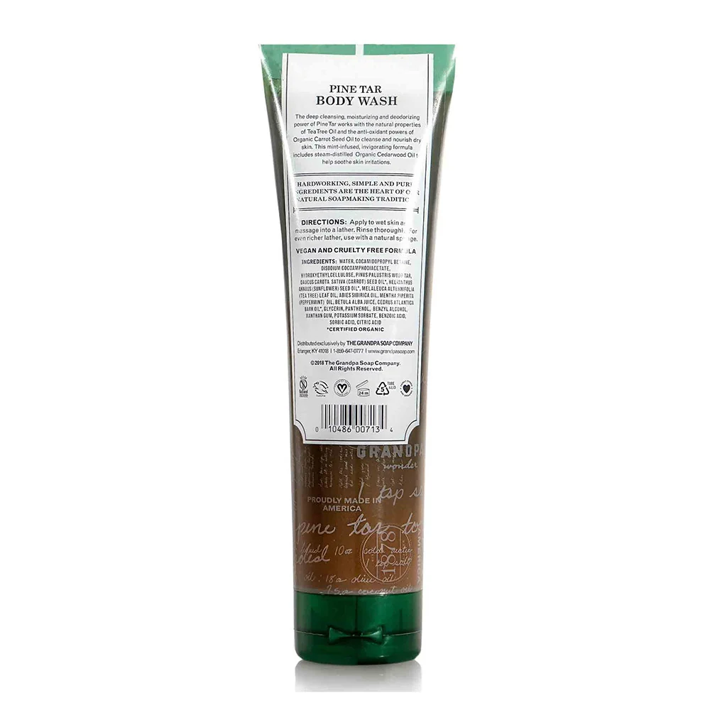 Healthy The Grandpa Soap Company Pine Tar Body Wash 9.5 Oz Elite
