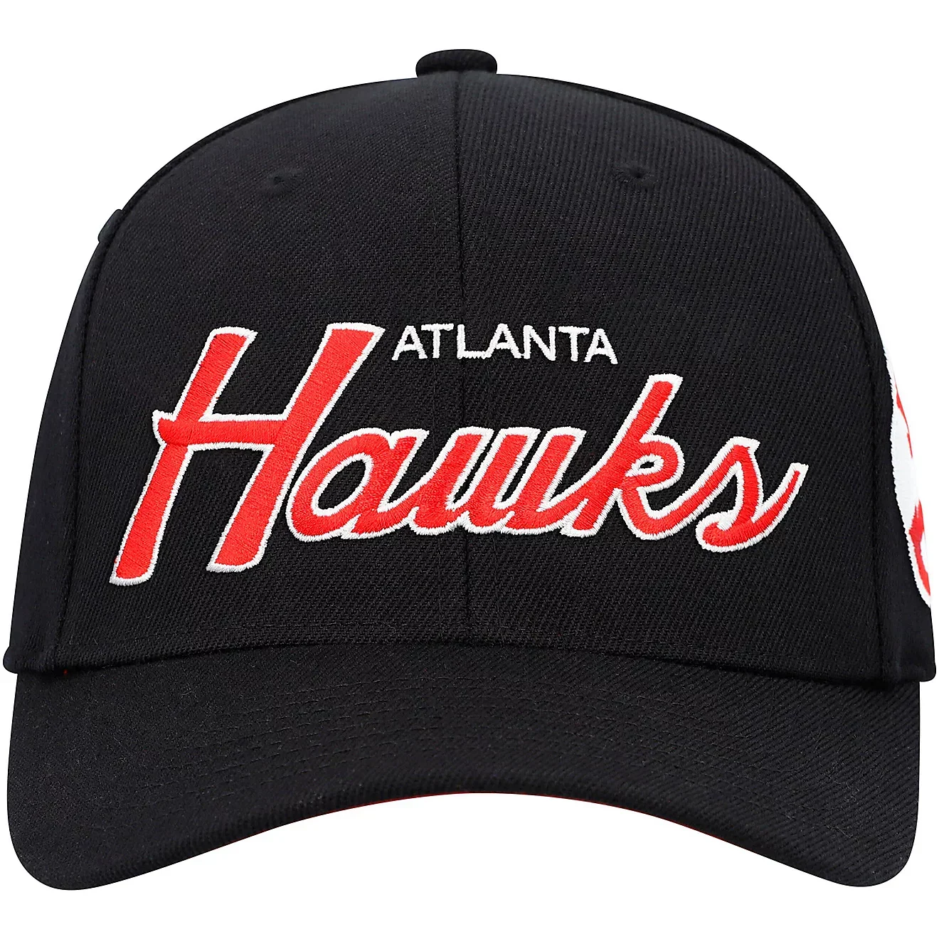 Stylish Mitchell Ness Men's NBA Team Script 2.0 Stretch Snapback Hawks Snapback Caps Efficient