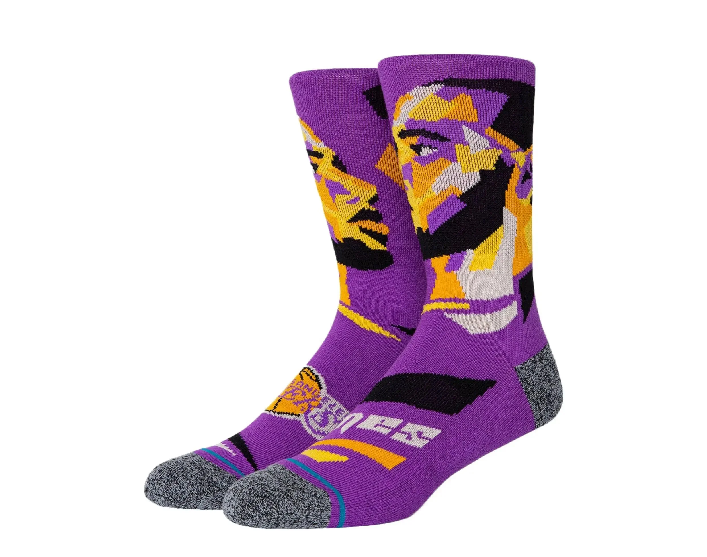 Refined Stance Lebron James Profiler NBA Crew Socks Purple High-Performance