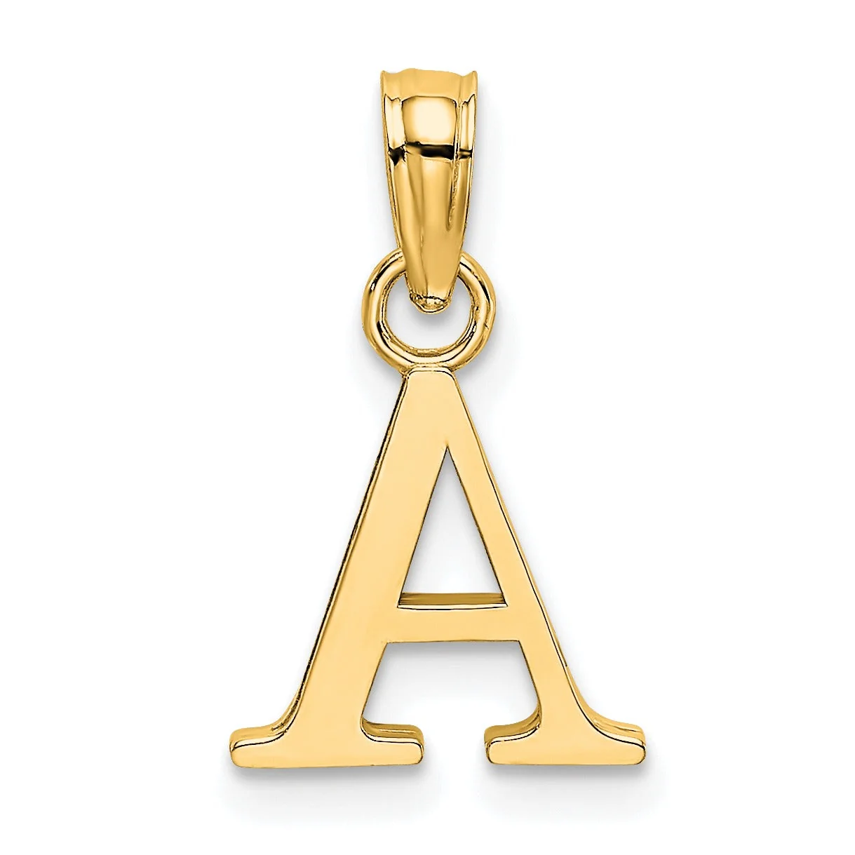 High-Performance 14k Gold Block Initial Letter Pendants User-Friendly