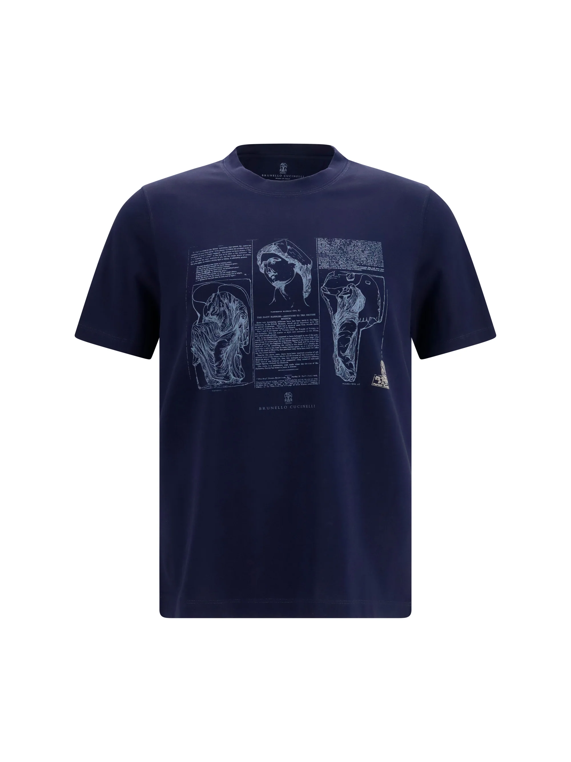 Long-Lasting T-Shirt Cotton Printed Grey Advanced