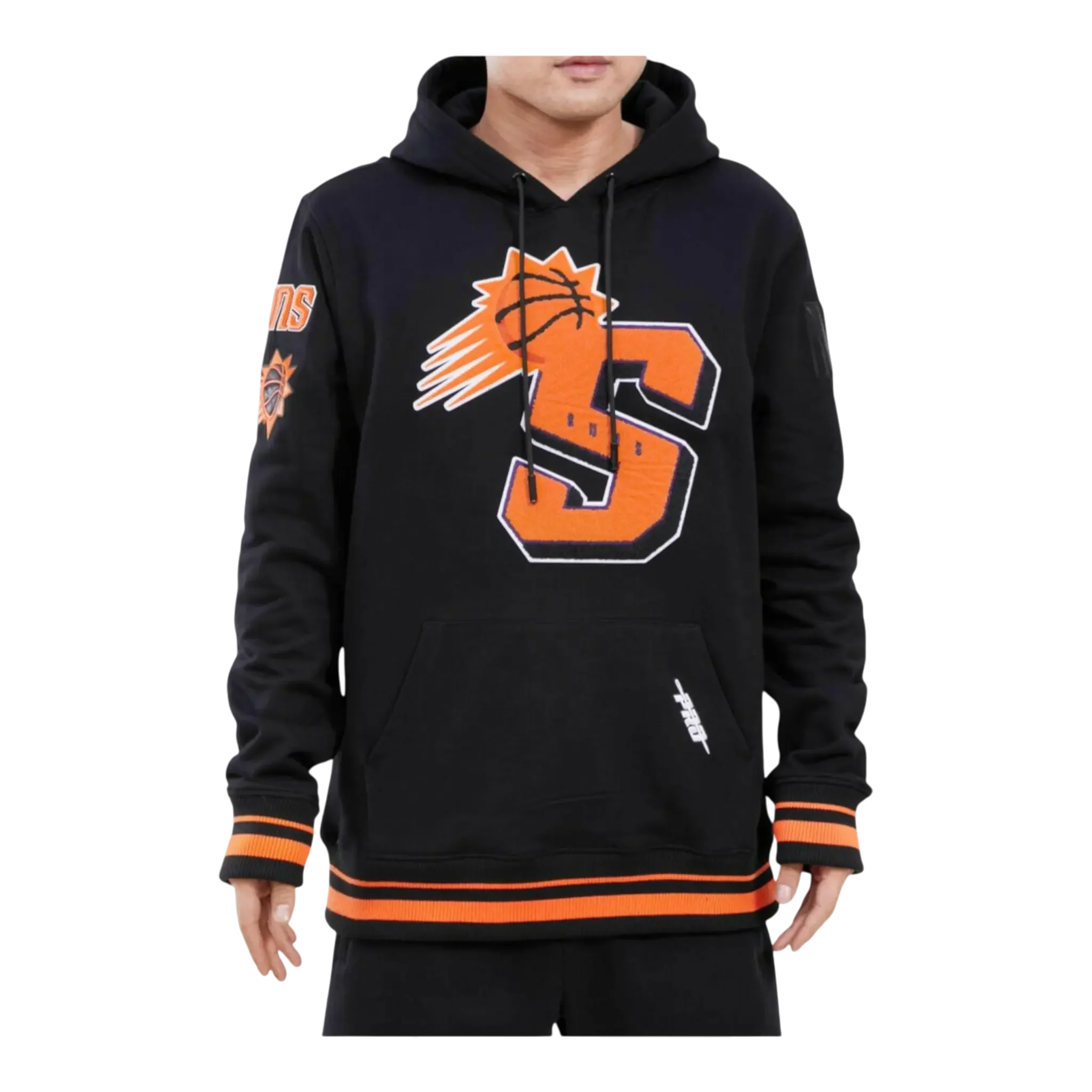 Effective Pro Standard NBA Phoenix Suns Mash Up Logo P O Men Hoodie Black Efficient