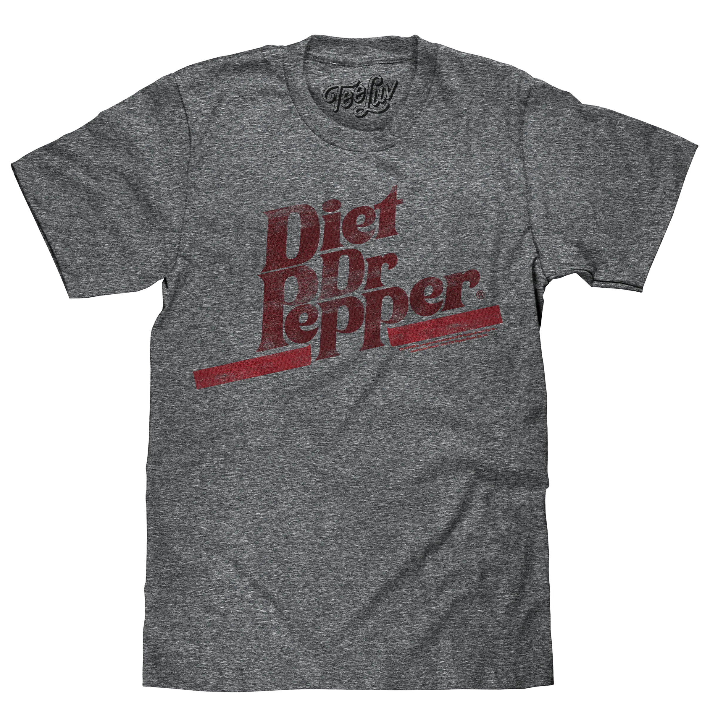 Practical Diet Dr Pepper T-Shirt - Gray Stylish