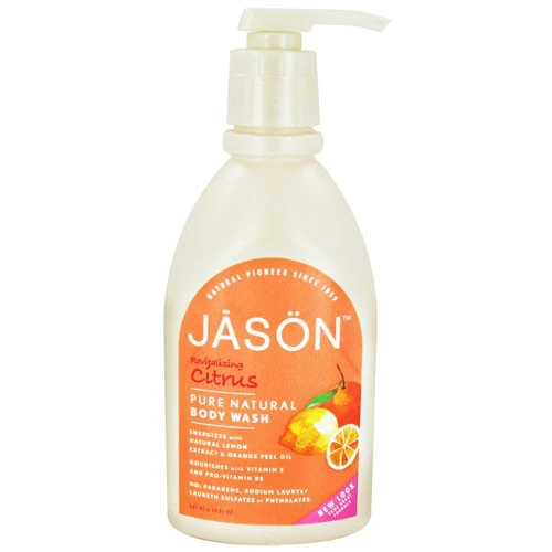 Elite Jason Pure Natural Body Wash With Revitalizing Citrus - 30 Oz Reusable