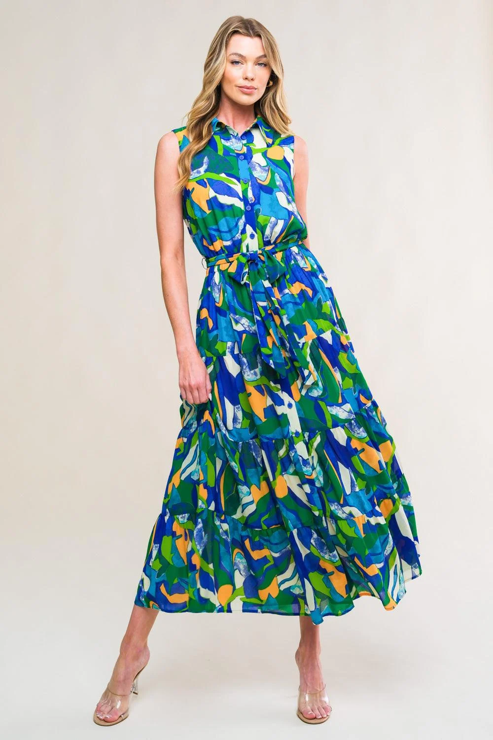 Safe Pristine Chicness Woven Midi Dress Premium