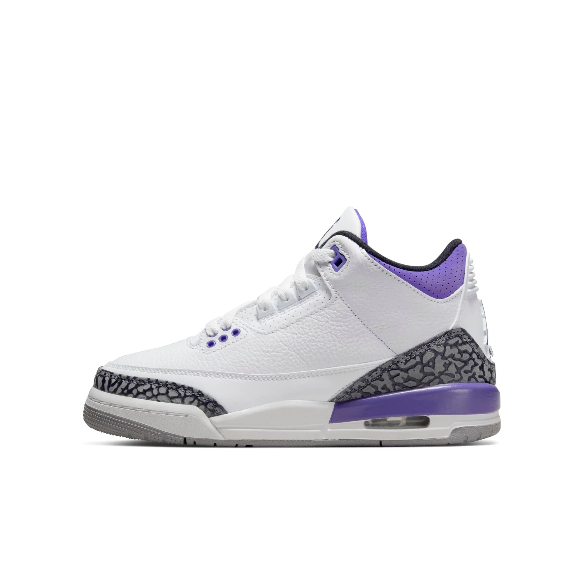 Fashionable Air Jordan Grade School Retro 3 Gs 'Dark Iris' Sneakers Relaxed
