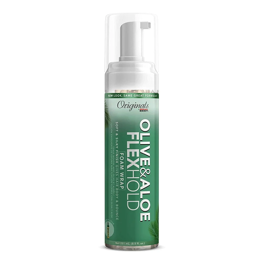 Casual Africa's Organics Olive Oil Flexible Hold Foam Wrap Lotion 8.5 Oz Eco-Friendly
