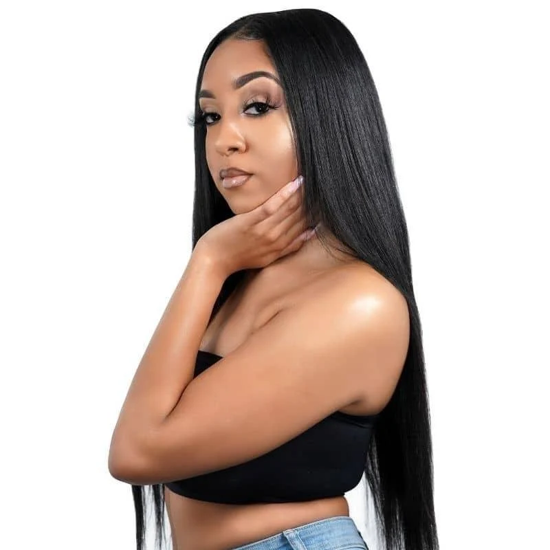 Functional Straight 13x4 HD Lace Front Human Hair Wig Fashionable