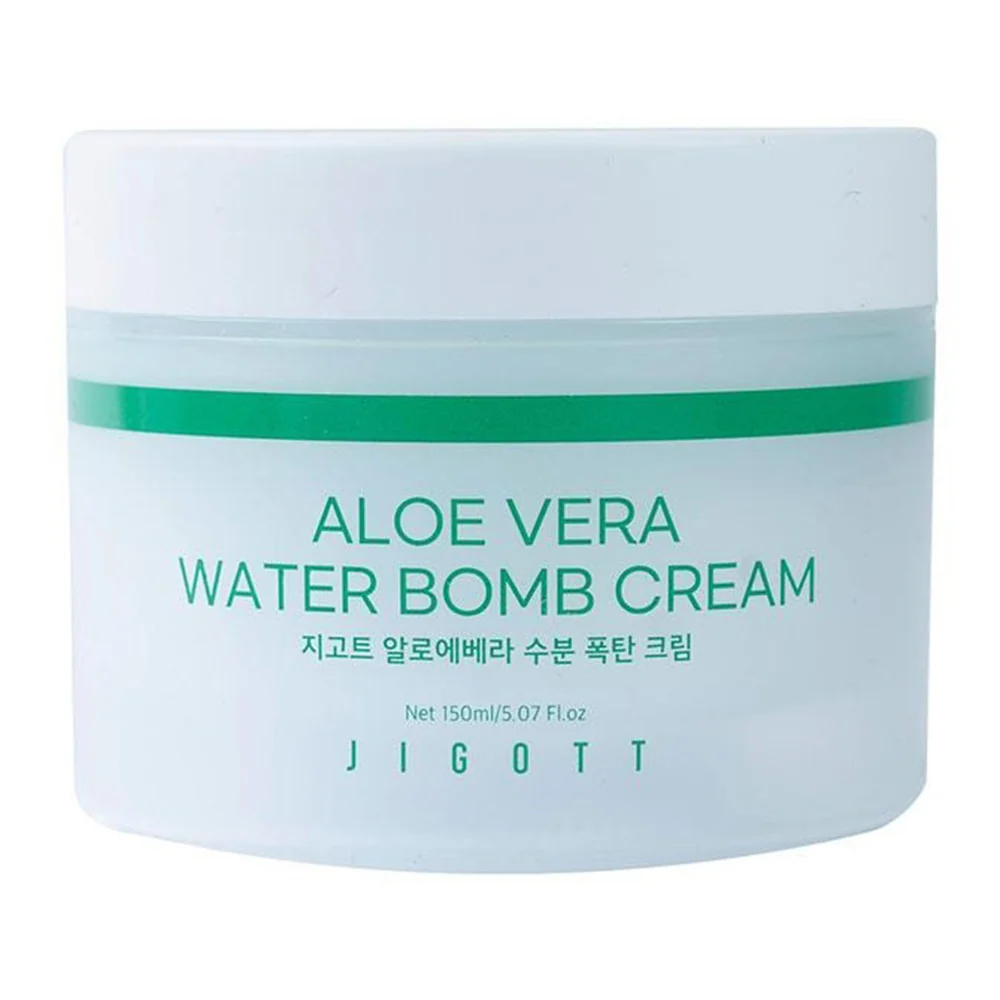 Organic Jigott Aloe Vera Water Bomb Skin Cream 5.07Oz 150ml Natural