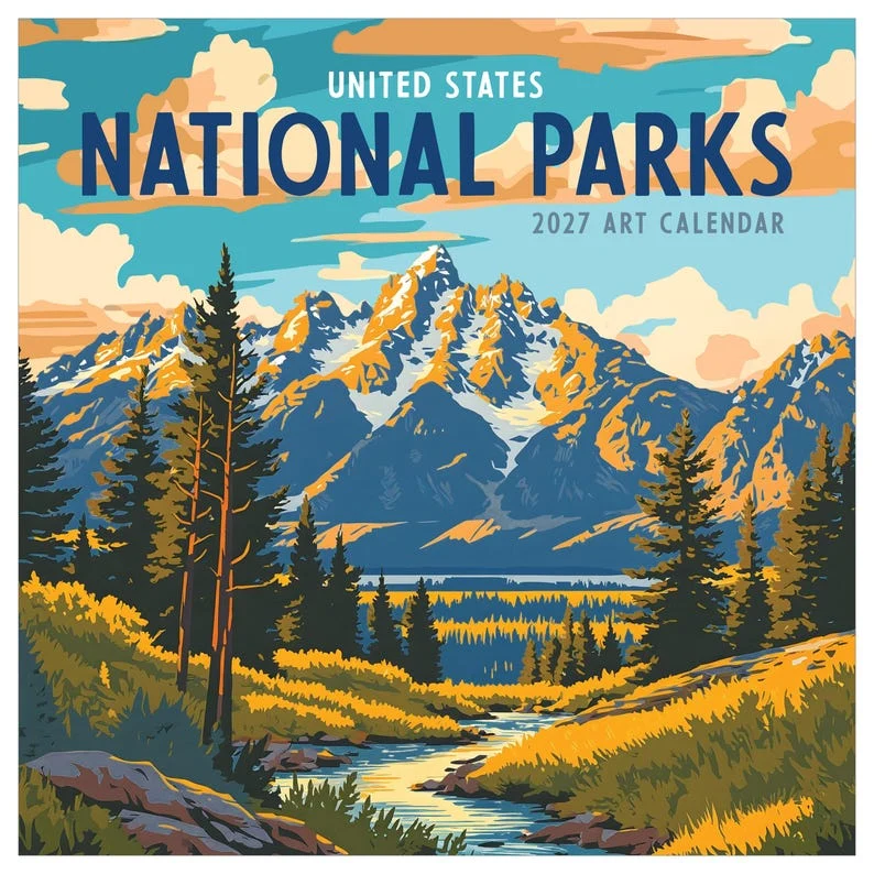 Environmentally Friendly 2027 National Parks-Art Wall Calendar Reliable