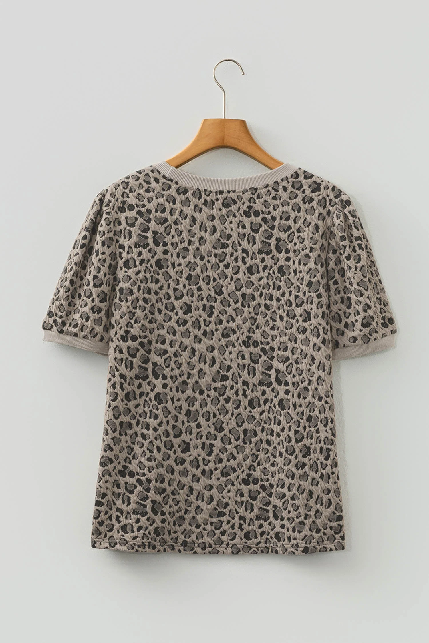 Luxury Threaded Pear Zoya Print Short Sleeve Top Elegant