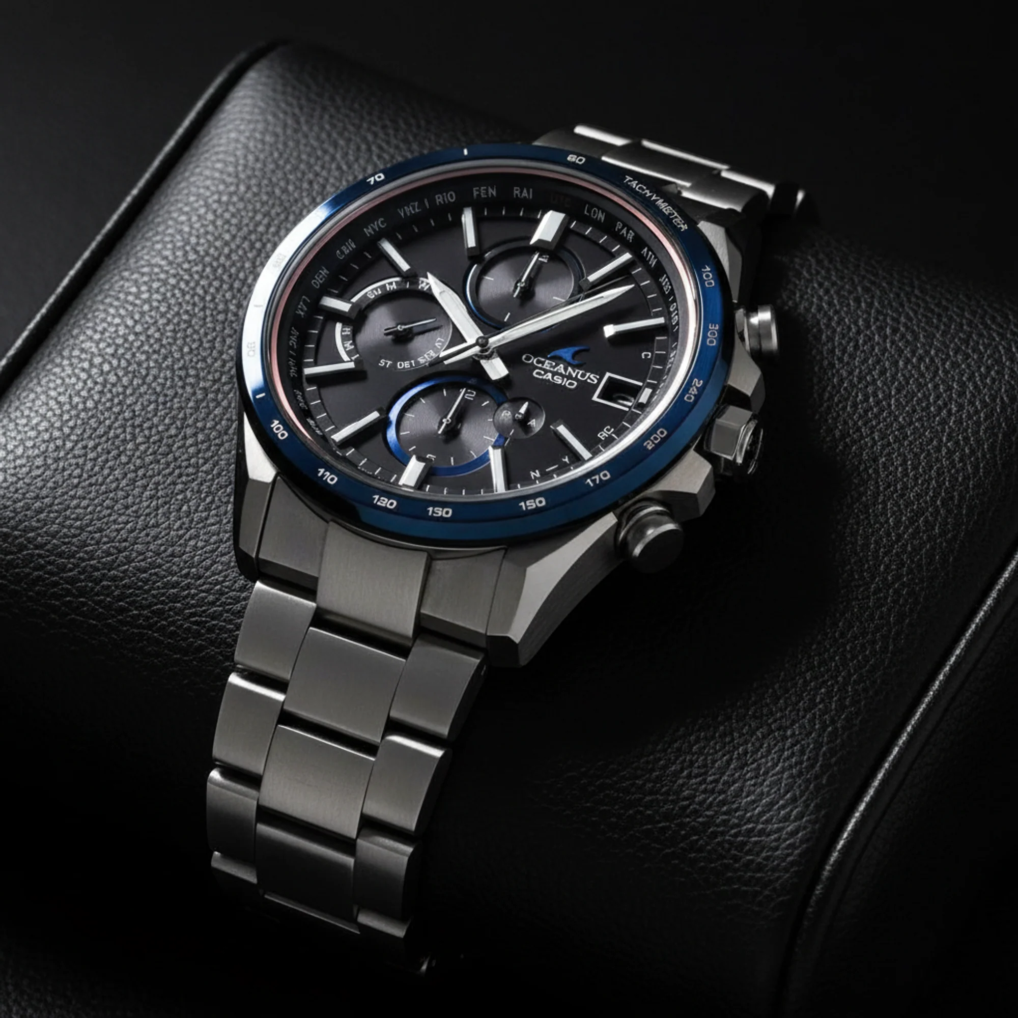 Eco-Friendly Casio Oceanus · Titanium · Solar Functional
