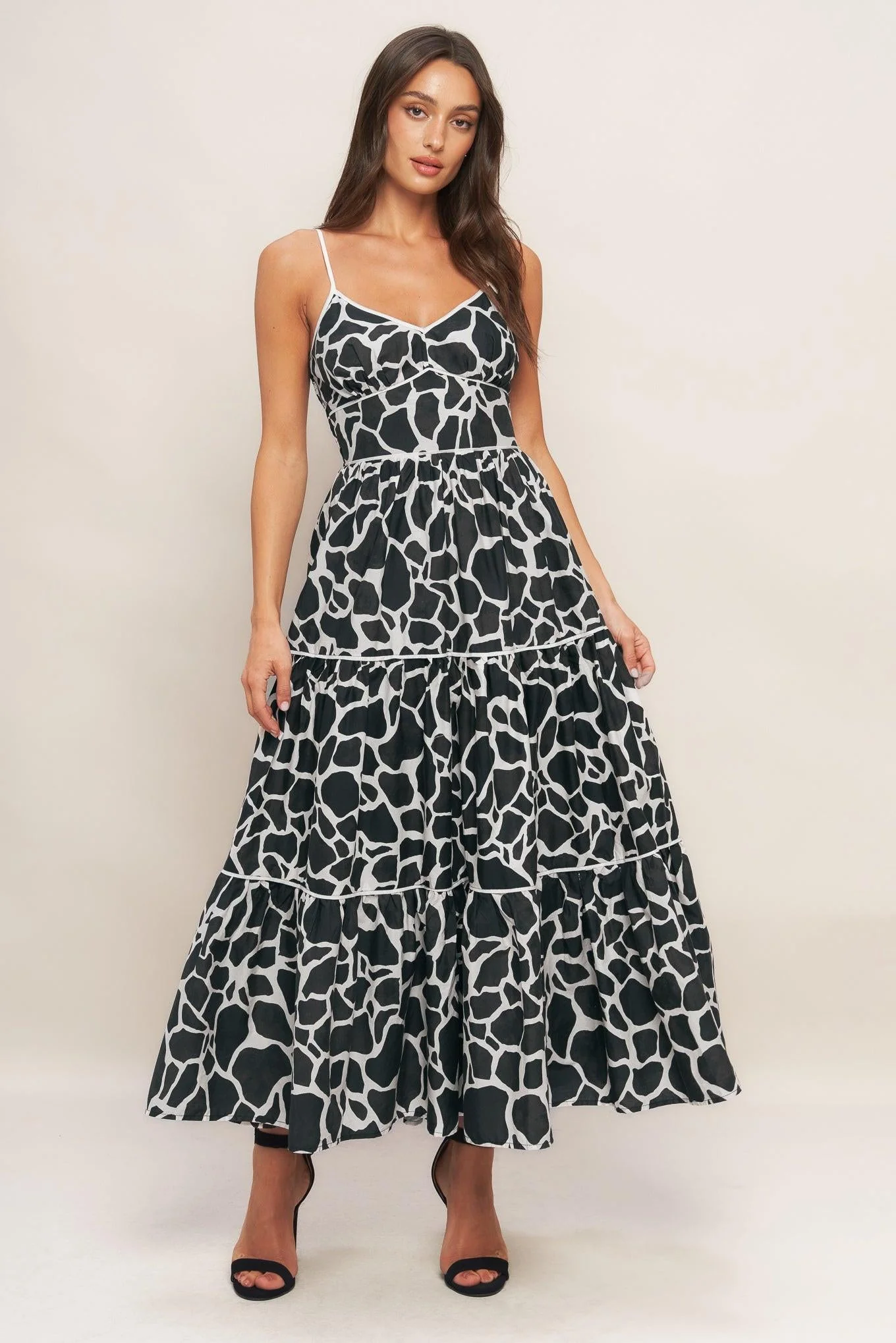 Green Urban Wild Woven Midi Dress Superior