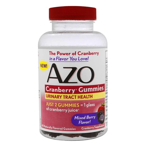 Innovative Azo Cranberry Gummies Mixed Berry Flavor 40 Ea High-End