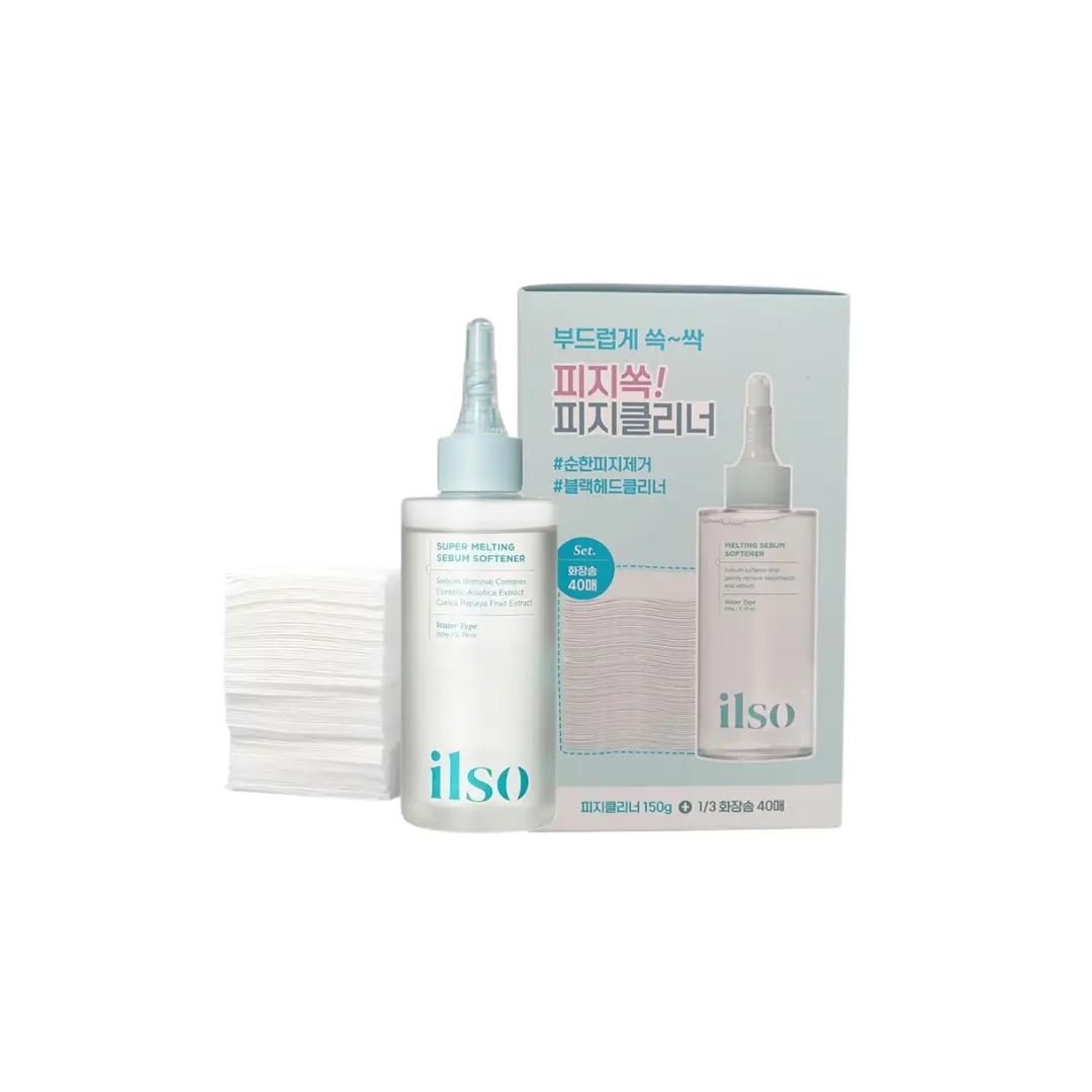 ILSO Super Melting Serum Softener 150ml with Cotton Pad 40Pcs Original Design