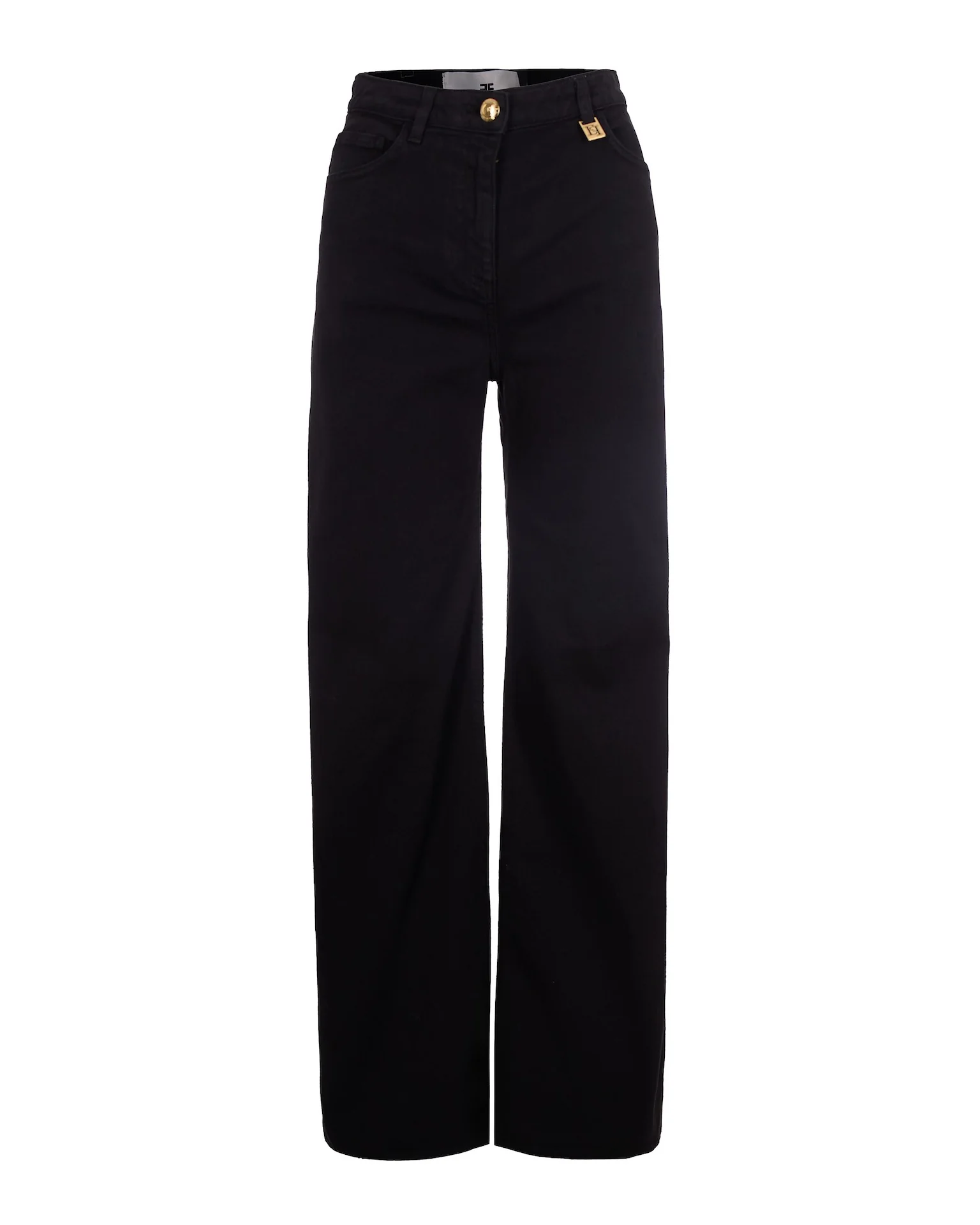 Stylish Jeans With Logo Detail Black Functional