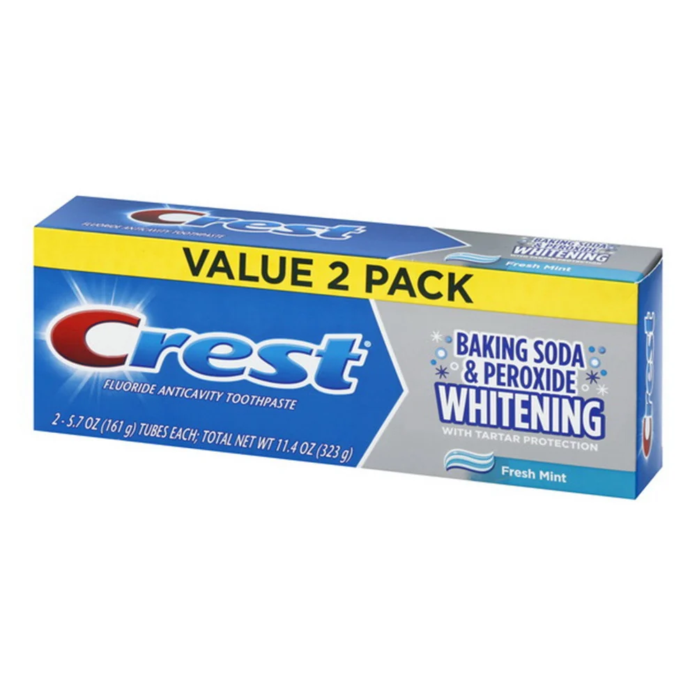 Modern Crest Cavity Protection Toothpaste Regular Paste 5.7 Oz 2 Ea Crafted
