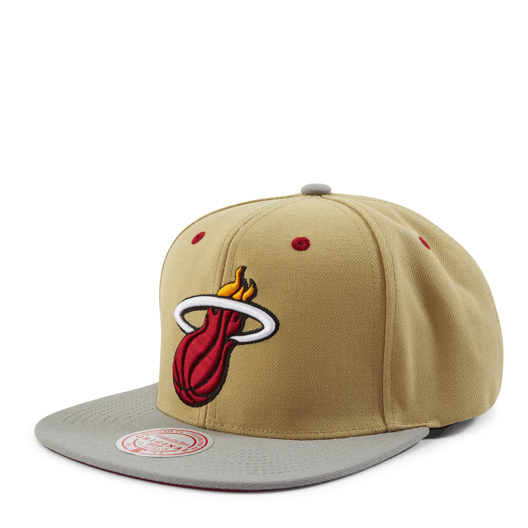 Crafted Mitchell Ness Men's NBA Classic Canvas Snapback Heat Snapback Caps Dependable