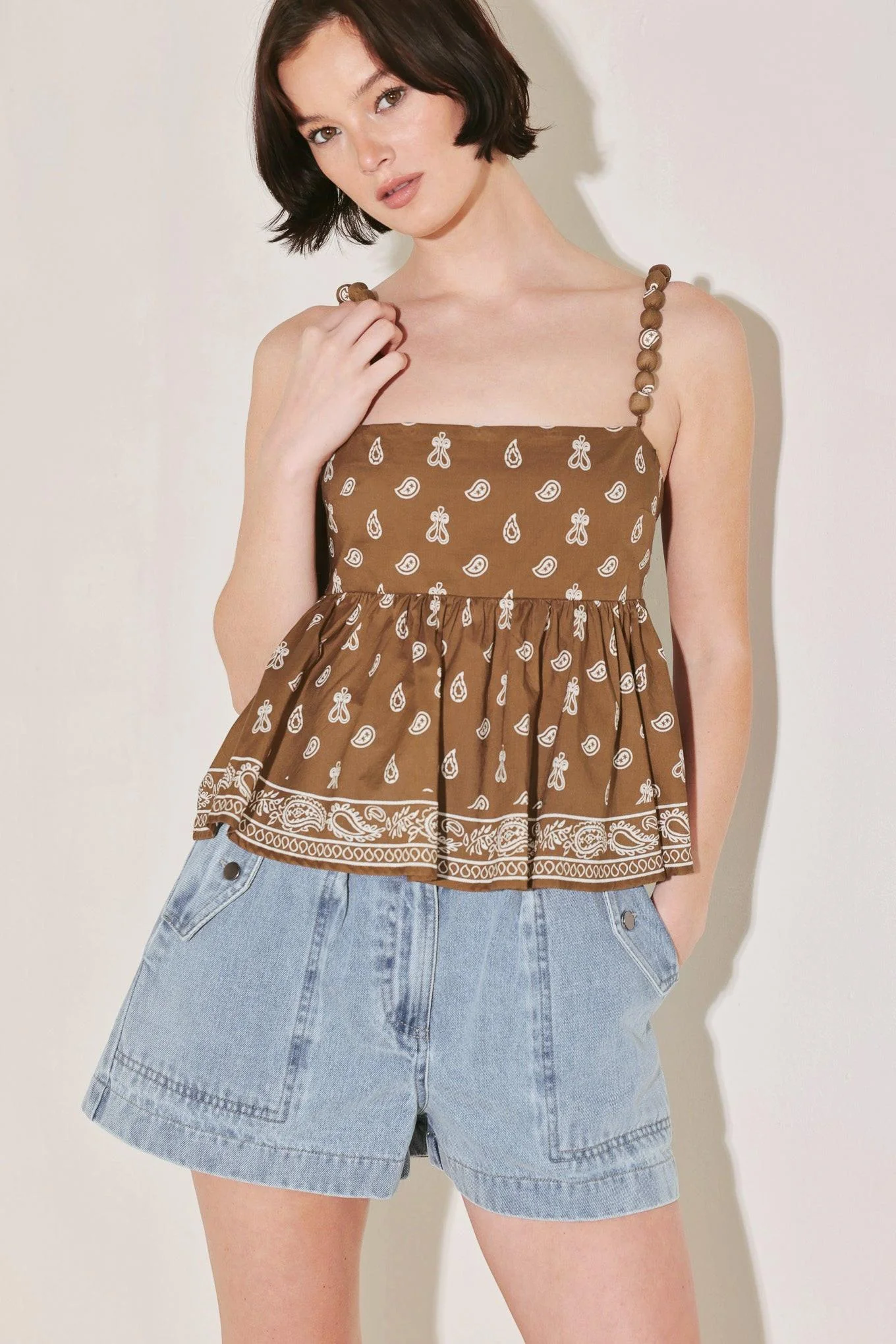 Fine Crafted Spirit Mode Woven Top Luxury