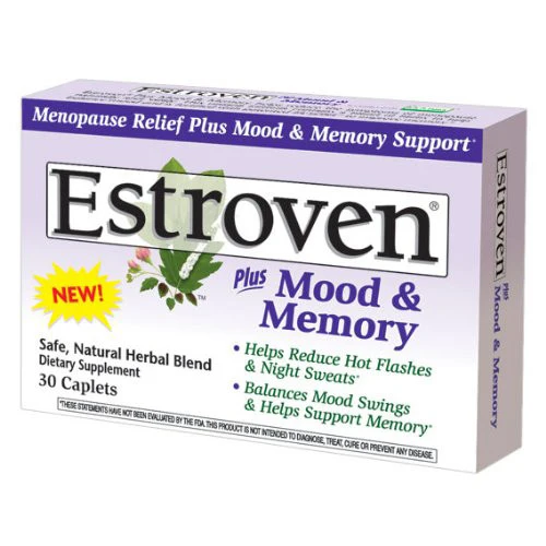 Premium Material Estroven Plus Mood And Memory Ntural Herbal Blend Caplets - 30 Ea Luxury