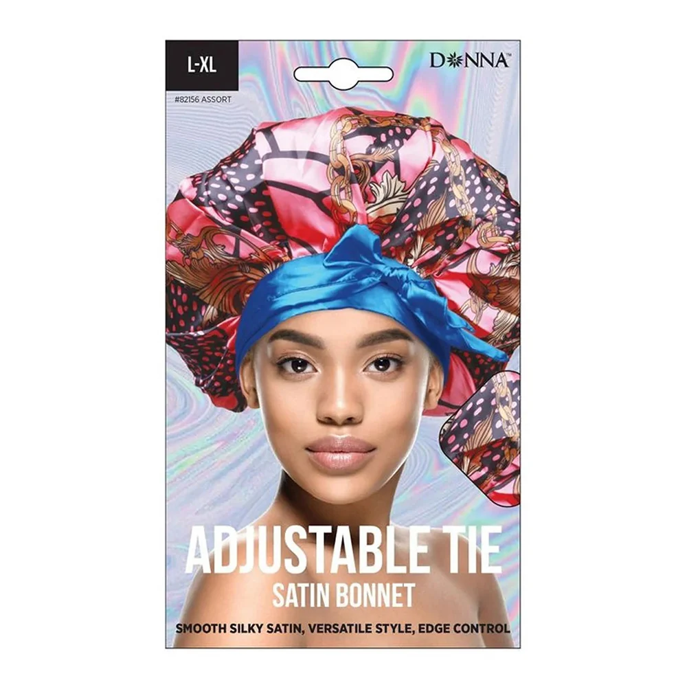Genuine Donna Adjustable Tie Satin Bonnet 82156 Assorted 1 Ea Exclusive