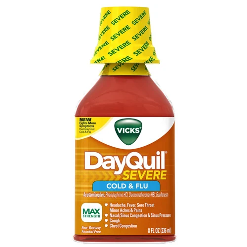 Sustainable Vicks Dayquil Severe Cold And Flu Relief Liquid - 8 Oz Expertly Made
