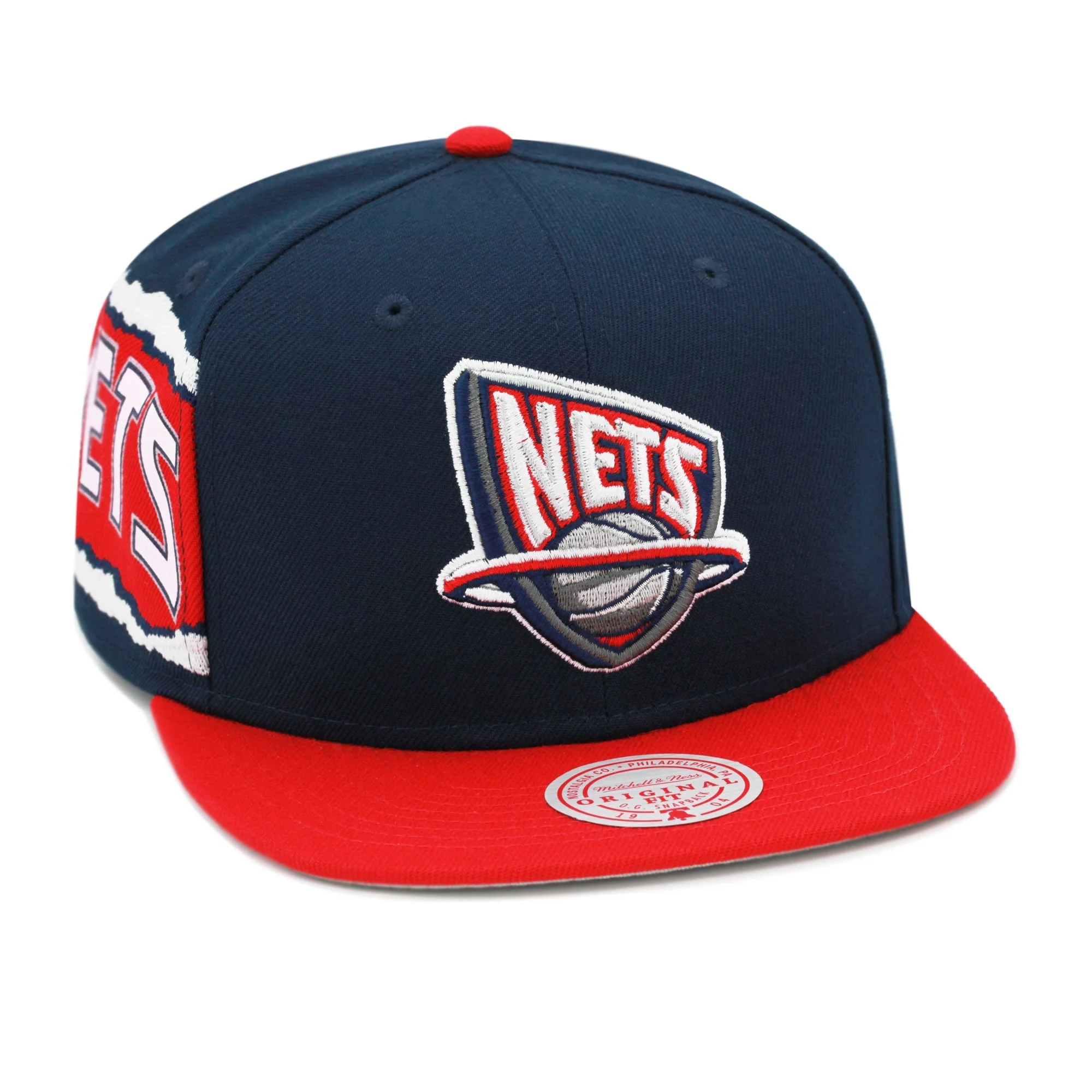Pure Mitchell Ness Men's NBA New Jersey Nets Jumbotron Snapback High-Grade