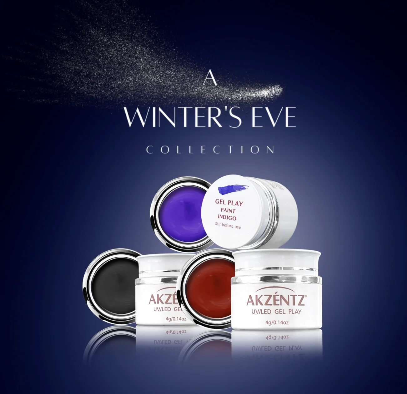 Powerful Winter's Eve Collection - FULL SIZE - Akzentz Gel Play UV LED Premium Material