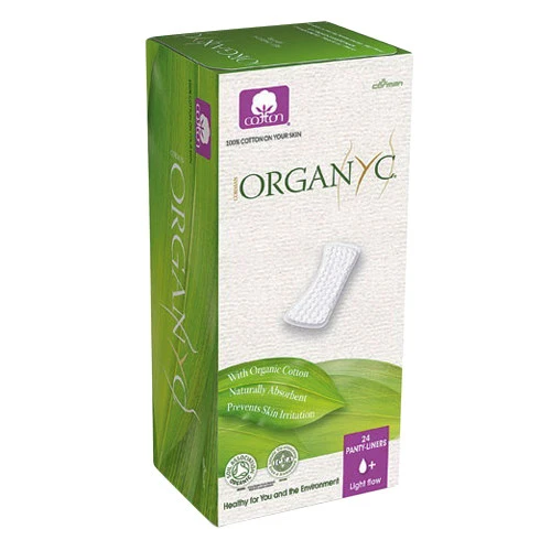 Secure Organyc Panty Liners With Organic Cotton Light Plus Flat panty liners 24 Ea Professional