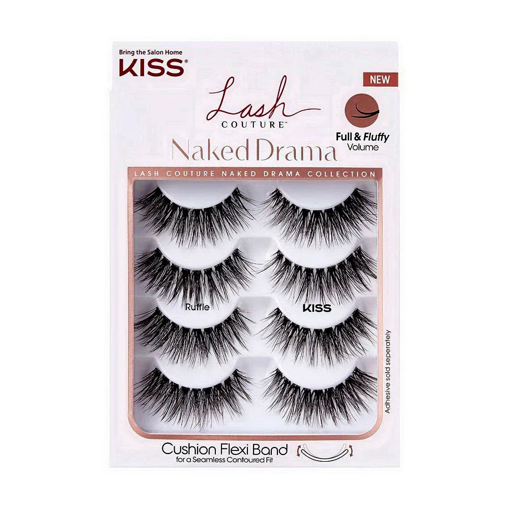 Environmentally Friendly Kiss Lash Couture Naked Drama Eyelash Multipack 1 Ea Exceptional