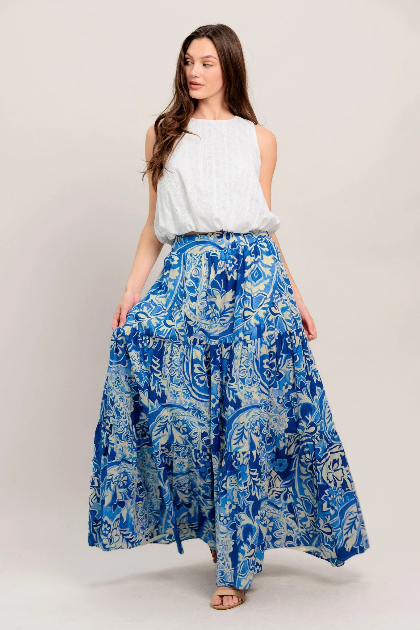 Specialty So Ready for a Getaway Maxi Skirt Modern