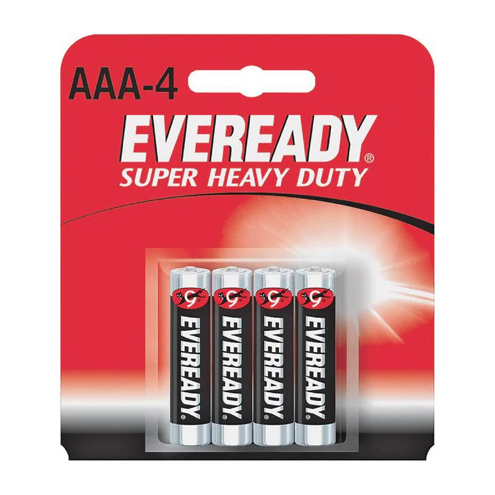 Exclusive Eveready Super Heavy Duty 1212Sw Aaa 4 Batteries Superior