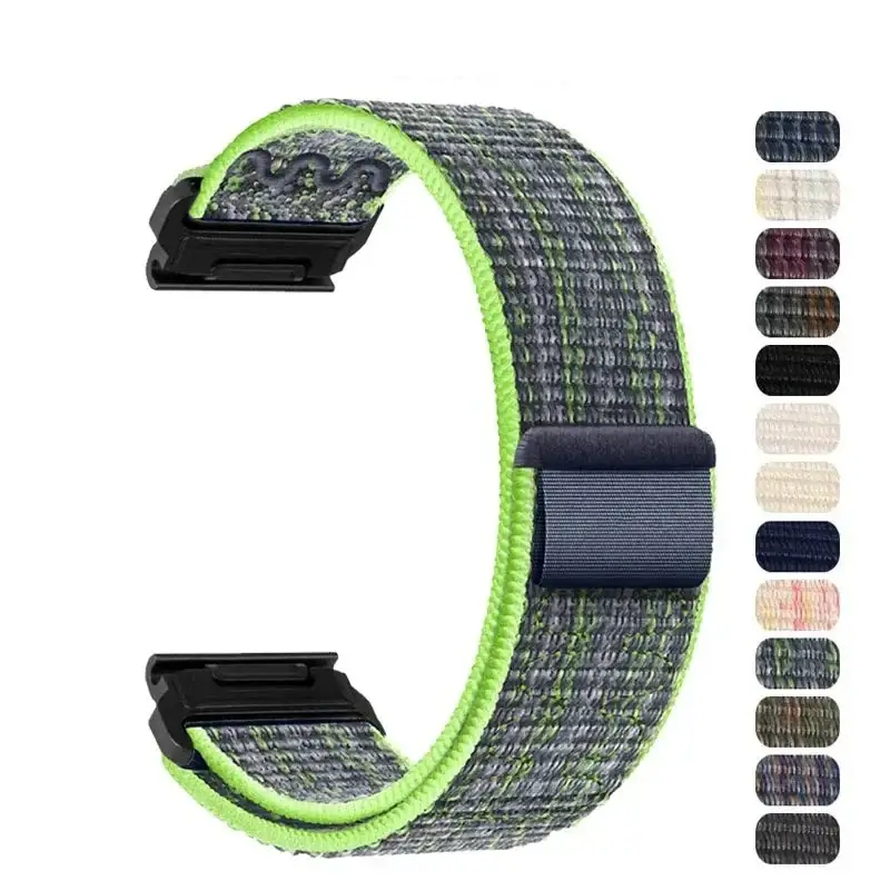 Carefully Designed Garmin Nylon Velcro Strap - QuickFit Breathable Design Detailed
